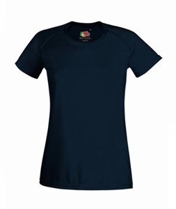 Женская спортивная футболка темно-синяя 392-AZ