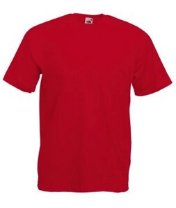 Чоловіча футболка однотонна червона 036-40