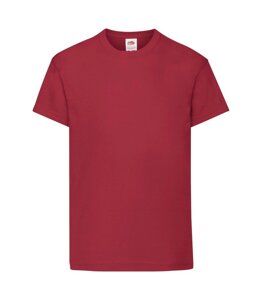Дитяча футболка хлопок темно-червона 019-BX