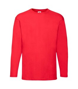 Чоловіча футболка з довгим рукавом червона 038-40