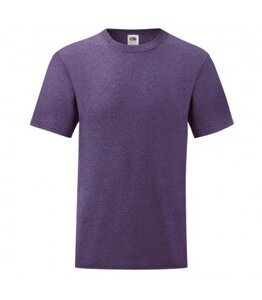 Чоловіча футболка однотонна фіолетова меланж 036-HP