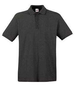 Чоловіча однотонна футболка поло темно-сіра 218-GL