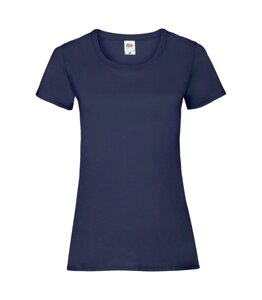Жіноча футболка хлопок темно-синя 372-AZ