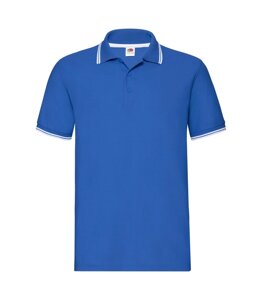 Чоловіча футболка поло з смужками синя 032-KB