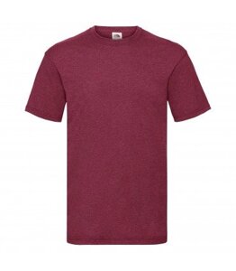 Чоловіча футболка однотонна червона меланж 036-VH