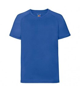 Дитяча спортивна футболка однотонна синя 013-51