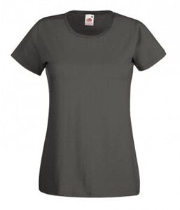 Жіноча футболка хлопок темно-сіра 372-GL