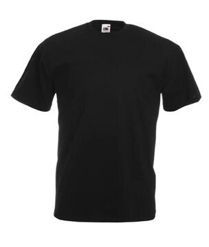 Чоловіча футболка однотонна чорна 036-36 - знижка