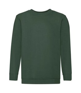 Дитячий утеплений светр преміум темно-зелений 031-38
