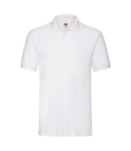 Чоловіча однотонна футболка поло біла 218-30