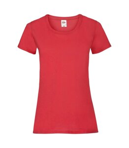 Жіноча футболка хлопок червона 372-40
