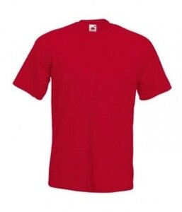 Чоловіча футболка щільна преміум червона 044-40