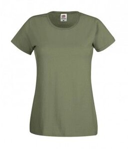 Жіноча легка футболка оливкова 420-59