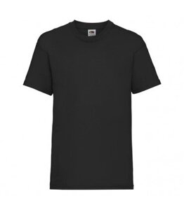 Дитяча футболка однотонна чорна 033-36
