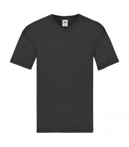 Чоловіча футболка легка з V-подібним вирізом чорна 426-36