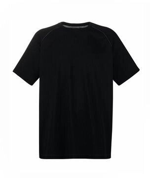 Чоловіча футболка спортивна чорна 390-36 - наявність
