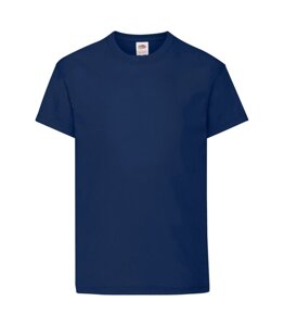 Дитяча футболка хлопок темно синя 019-32