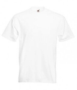 Чоловіча футболка щільна преміум біла 044-30