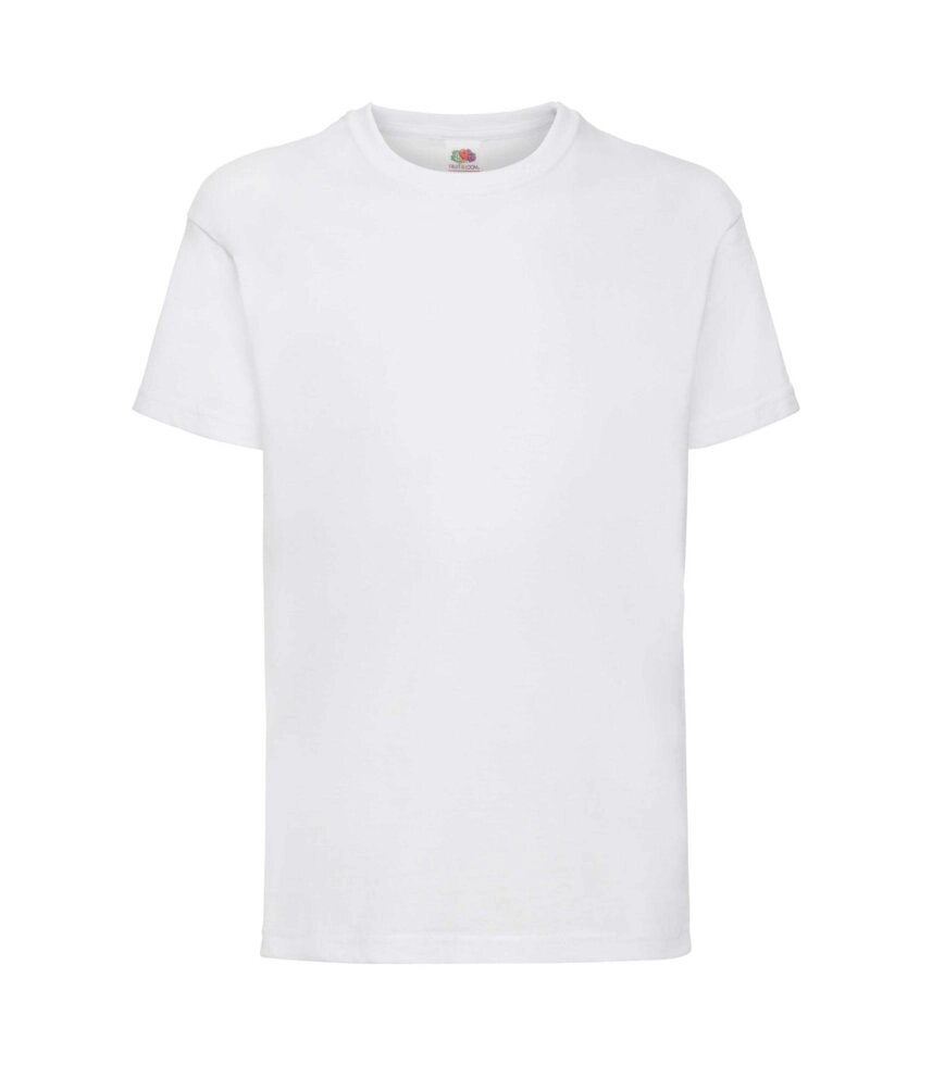 Дитяча футболка однотонна біла 033-30 - знижка