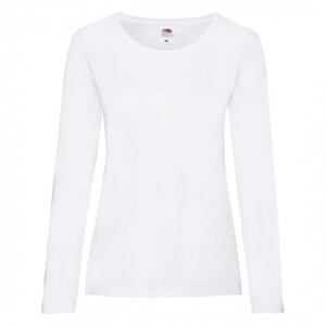 Женская футболка с длинным рукавом белая 404-30