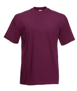 Чоловіча футболка однотонна бордова 036-41