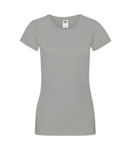 Жіноча футболка однотонна сіра 414-XW