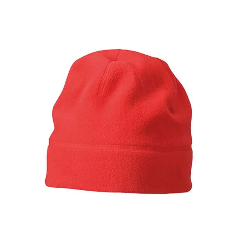 Шапка мікрофліс з декоративними швами червона 7945-40 від компанії Інтернет-магазин молодіжного одягу "Bagsmen" - фото 1