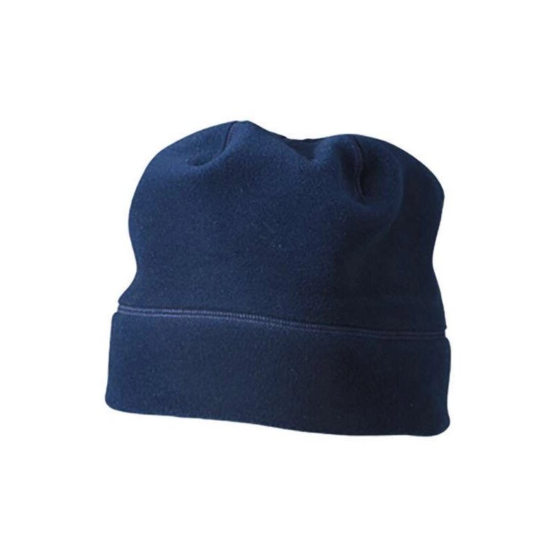 Шапка мікрофліс з декоративними швами синя 7945-32 від компанії Інтернет-магазин молодіжного одягу "Bagsmen" - фото 1
