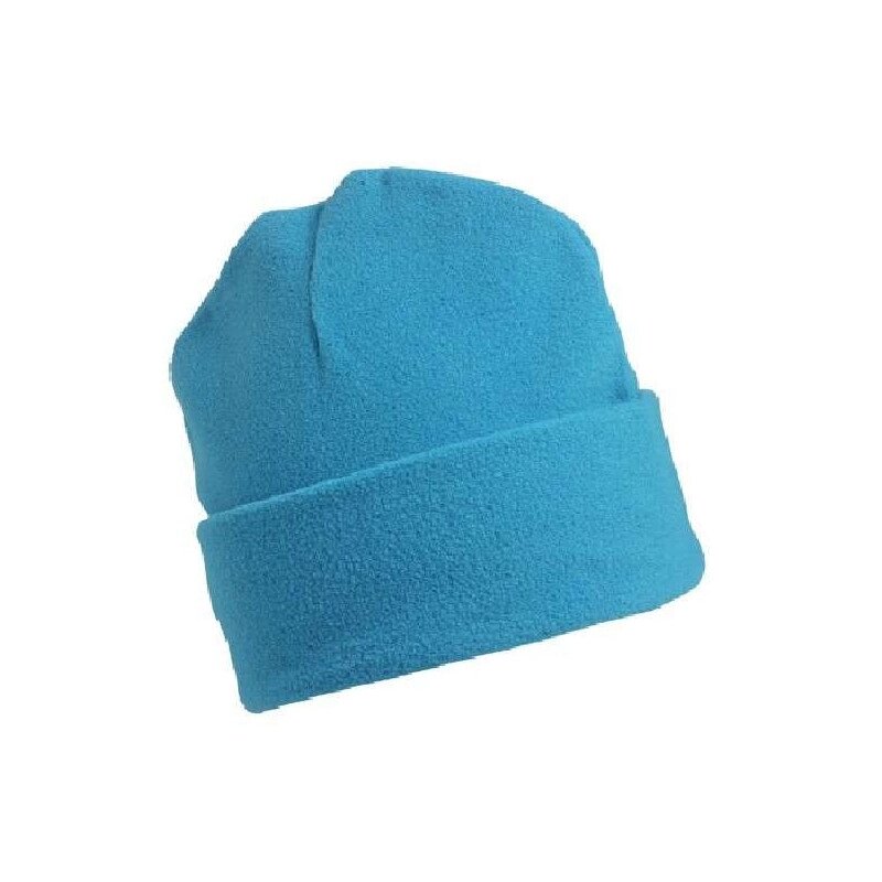 Шапка мікрофліс з відворотом блакитна 7720-УТ від компанії Інтернет-магазин молодіжного одягу "Bagsmen" - фото 1
