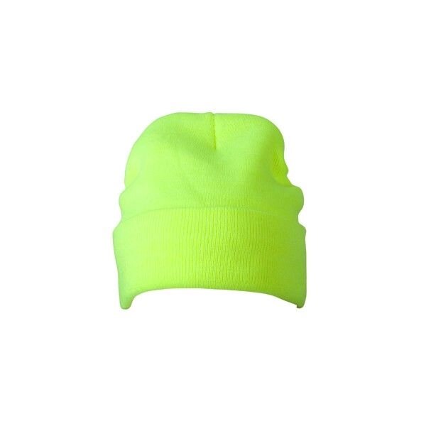 В'язана шапка з відворотом салатова 7551-ЛМ від компанії Інтернет-магазин молодіжного одягу "Bagsmen" - фото 1