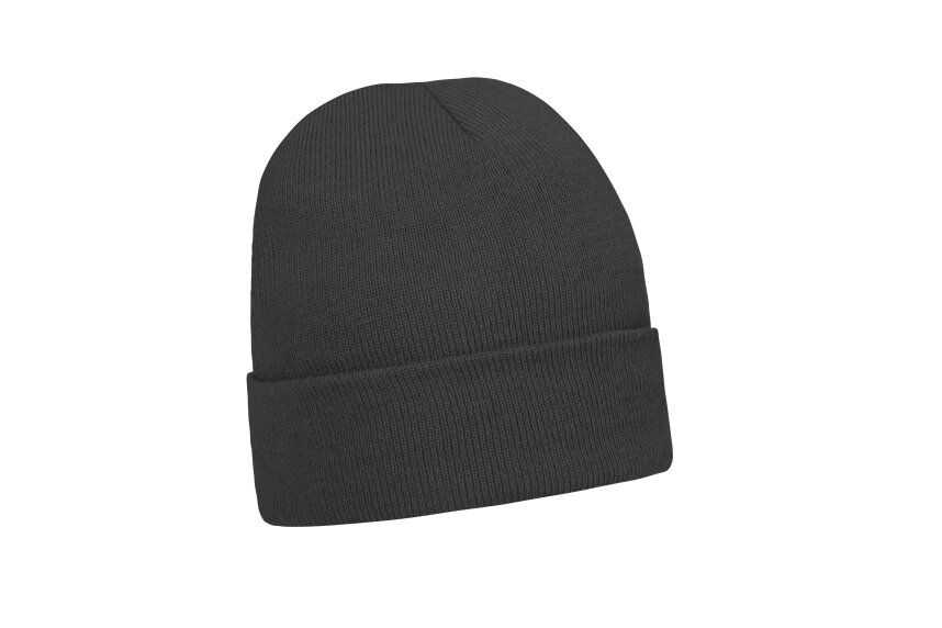 В'язана шапка з відворотом темно сіра Toque від компанії Інтернет-магазин молодіжного одягу "Bagsmen" - фото 1