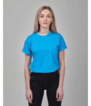 Женская футболка оверсайз бирюзовая 1036-3У ##от компании## Интернет-магазин молодежной одежды "Bagsmen" - ##фото## 1