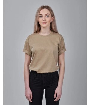 Женская футболка оверсайз хаки 1036-3М ##от компании## Интернет-магазин молодежной одежды "Bagsmen" - ##фото## 1