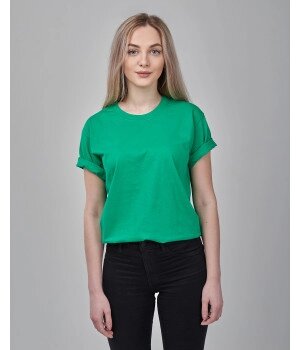 Женская футболка оверсайз зеленая 1036-47 ##от компании## Интернет-магазин молодежной одежды "Bagsmen" - ##фото## 1