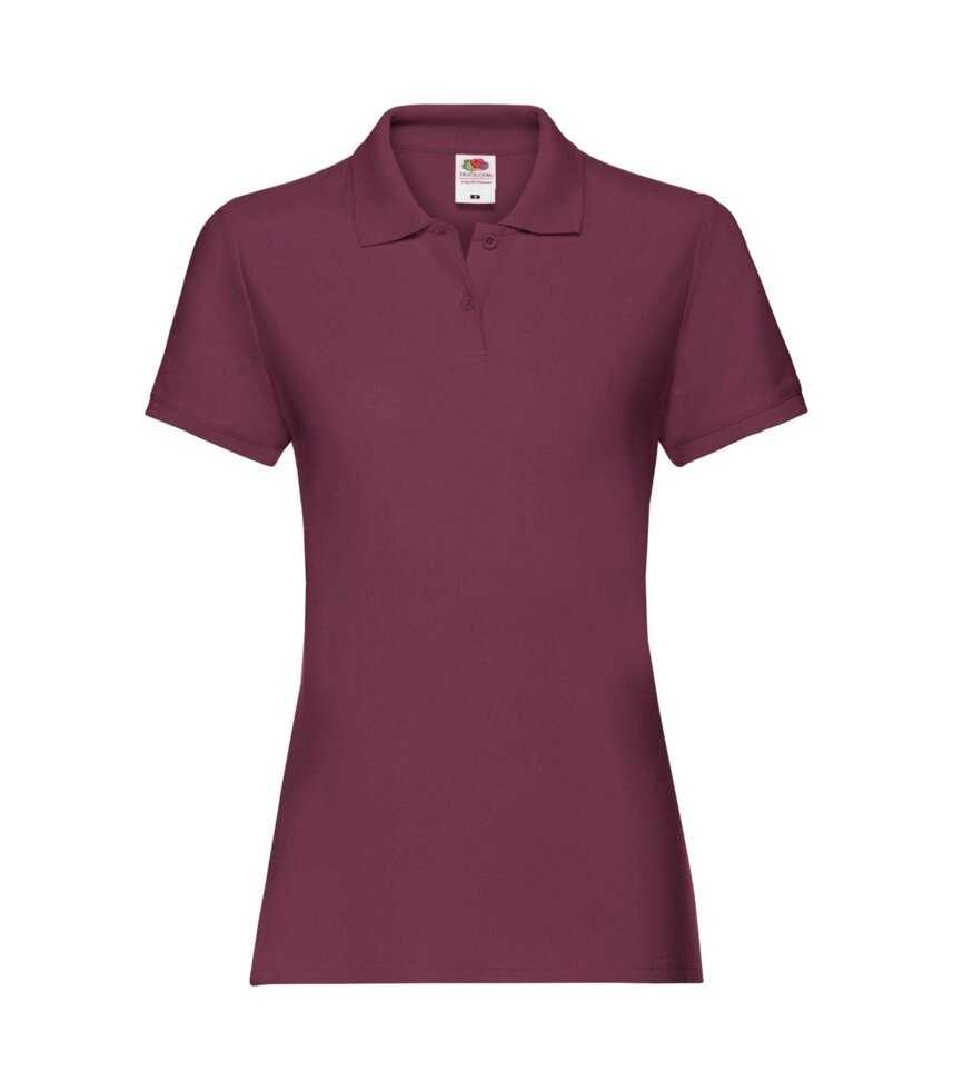 Женская футболка поло хлопок бордовая 030-41 від компанії Інтернет-магазин молодіжного одягу "Bagsmen" - фото 1