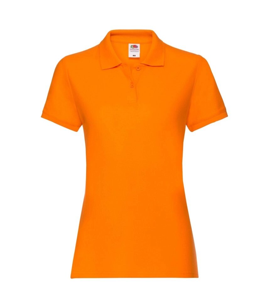 Женская футболка поло хлопок оранжевая 030-44 від компанії Інтернет-магазин молодіжного одягу "Bagsmen" - фото 1