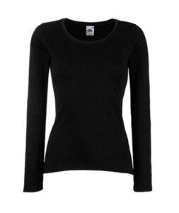 Жіноча футболка з довгим рукавом чорна 404-36