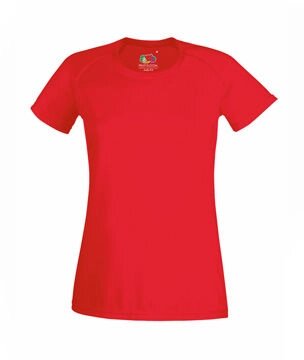 Женская спортивная футболка красная 392-40 від компанії Інтернет-магазин молодіжного одягу "Bagsmen" - фото 1