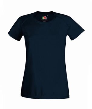 Женская спортивная футболка темно-синяя 392-AZ від компанії Інтернет-магазин молодіжного одягу "Bagsmen" - фото 1