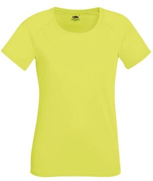 Женская спортивная футболка ярко-желтая 392-ХК