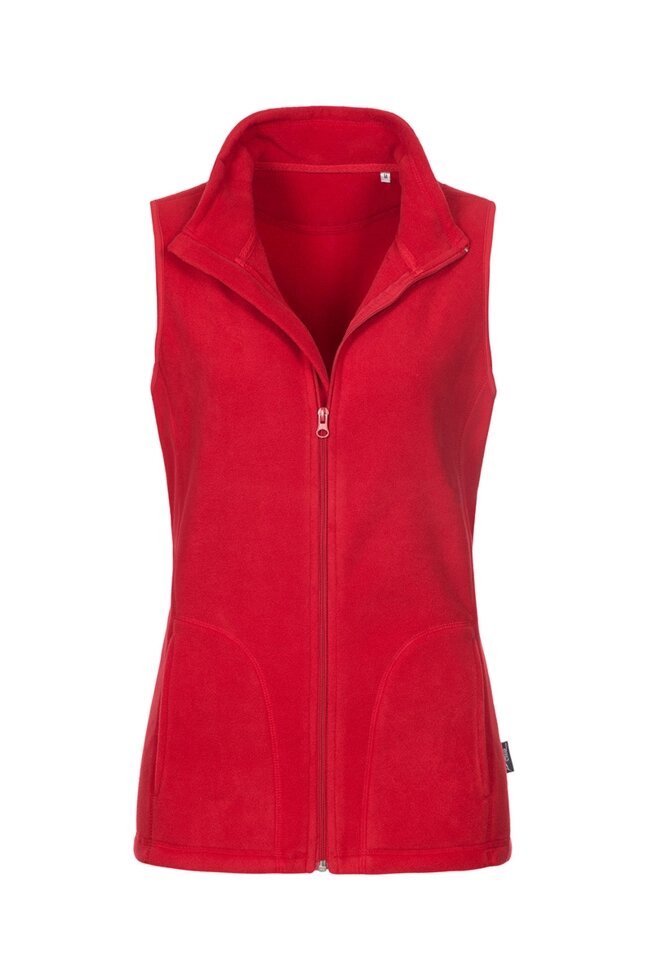 Жіноча флісова жилетка на молнії червона від компанії Інтернет-магазин молодіжного одягу "Bagsmen" - фото 1
