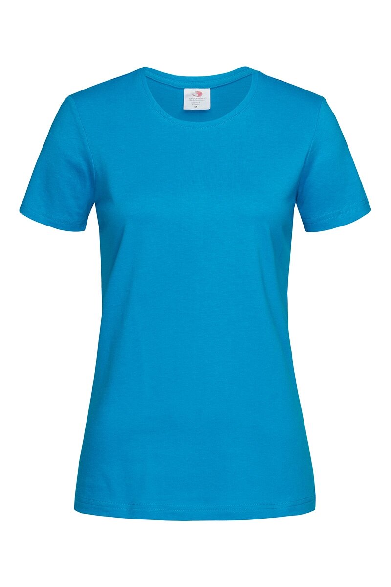 Жіноча футболка бавовна бірюзова Classic Women від компанії Інтернет-магазин молодіжного одягу "Bagsmen" - фото 1