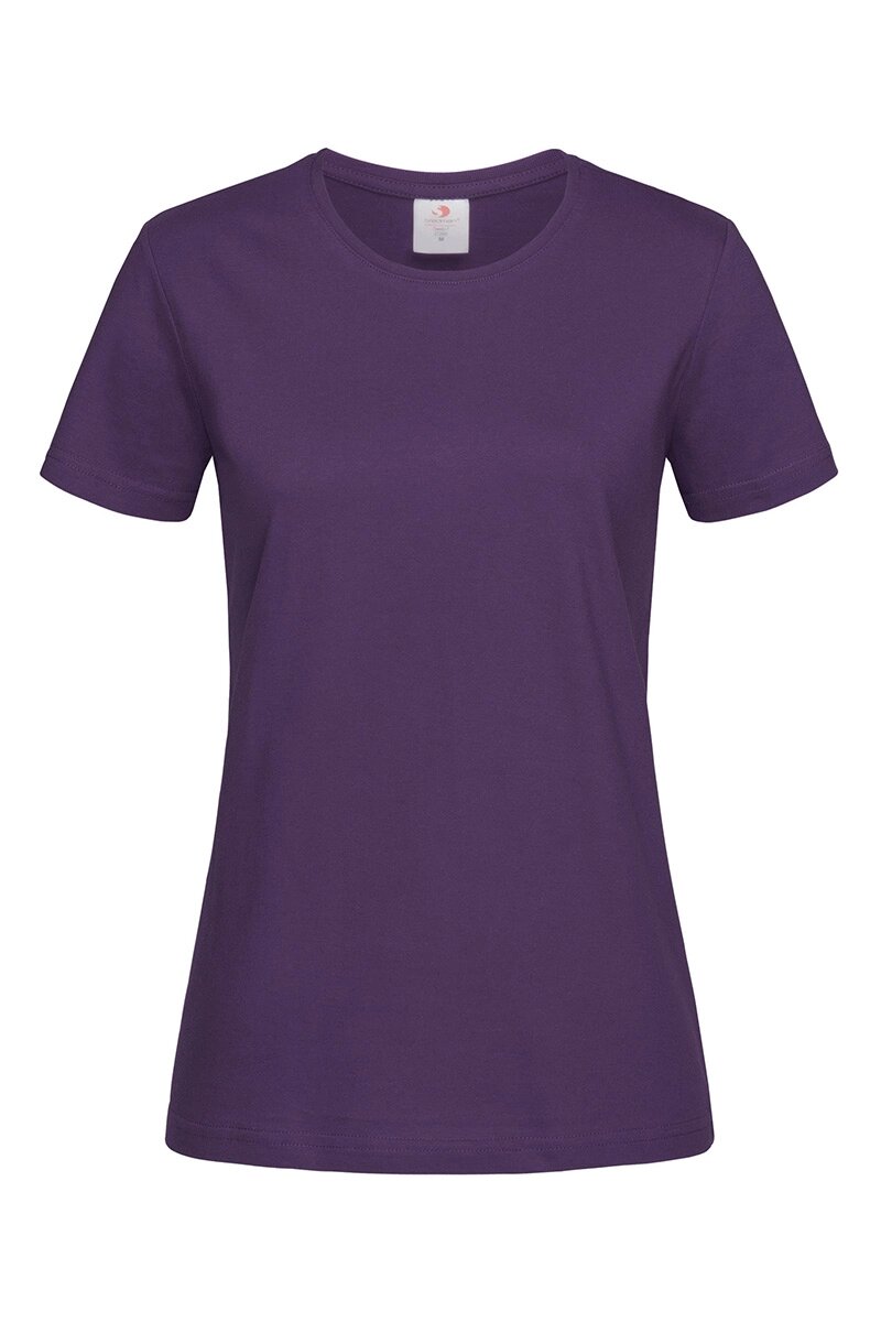 Жіноча футболка бавовна фіолетова Classic Women від компанії Інтернет-магазин молодіжного одягу "Bagsmen" - фото 1