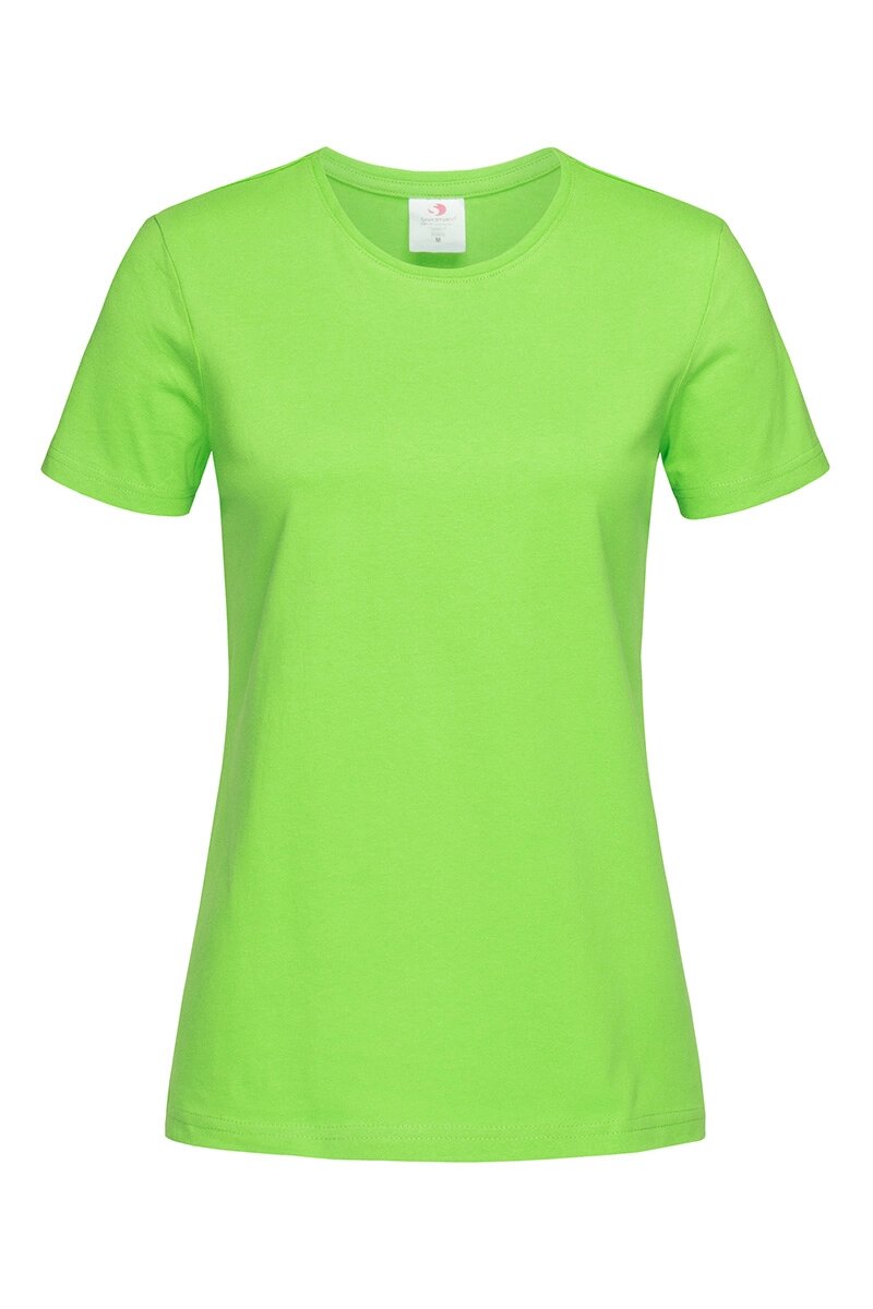 Жіноча футболка бавовна салатова Classic Women від компанії Інтернет-магазин молодіжного одягу "Bagsmen" - фото 1