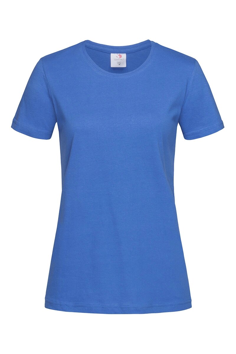 Жіноча футболка бавовна синя Classic Women від компанії Інтернет-магазин молодіжного одягу "Bagsmen" - фото 1
