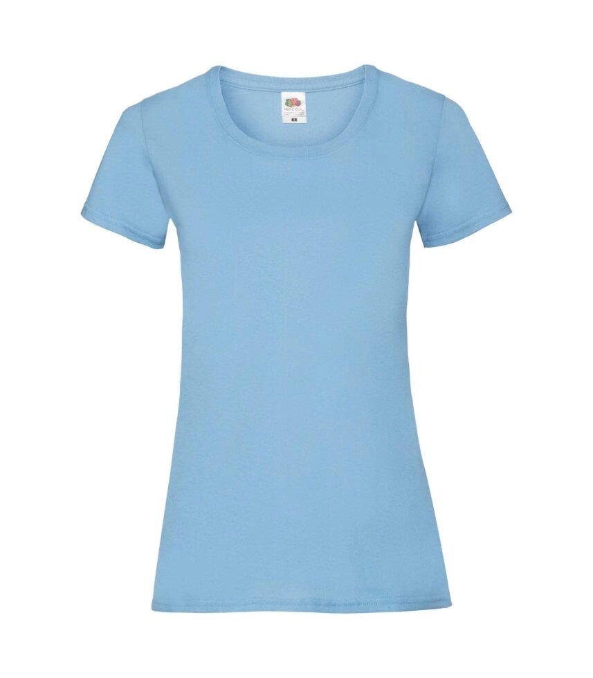Жіноча футболка хлопок блакитна 372-YT від компанії Інтернет-магазин молодіжного одягу "Bagsmen" - фото 1