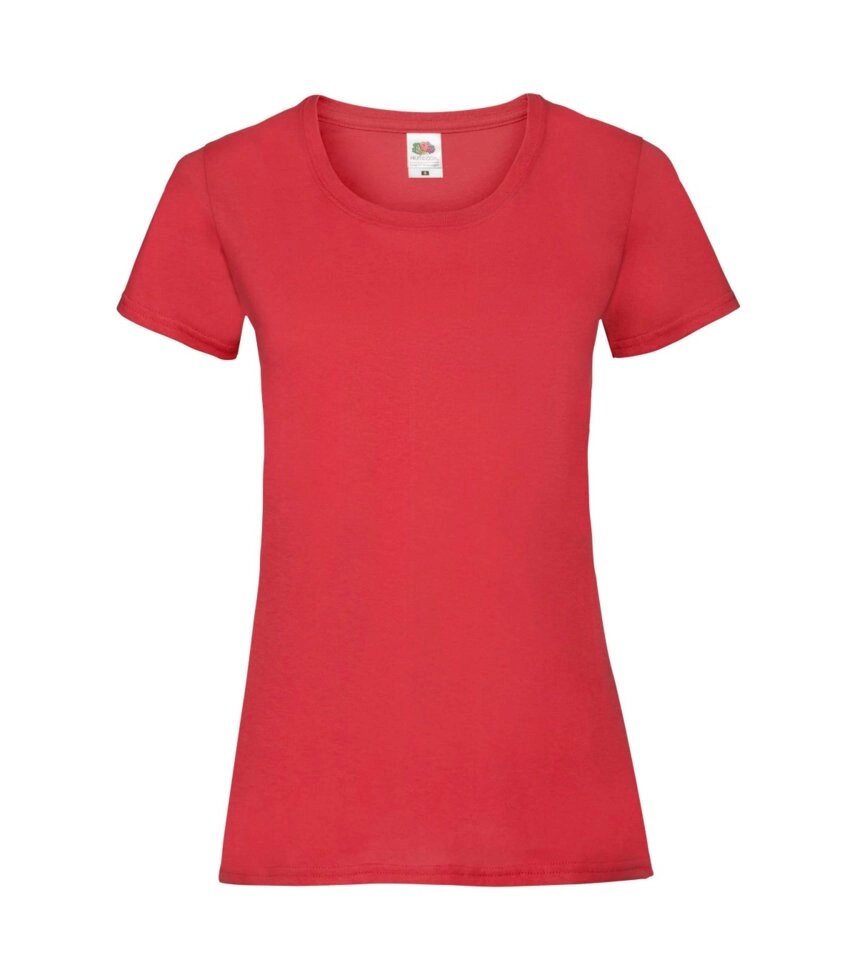 Жіноча футболка хлопок червона 372-40 від компанії Інтернет-магазин молодіжного одягу "Bagsmen" - фото 1