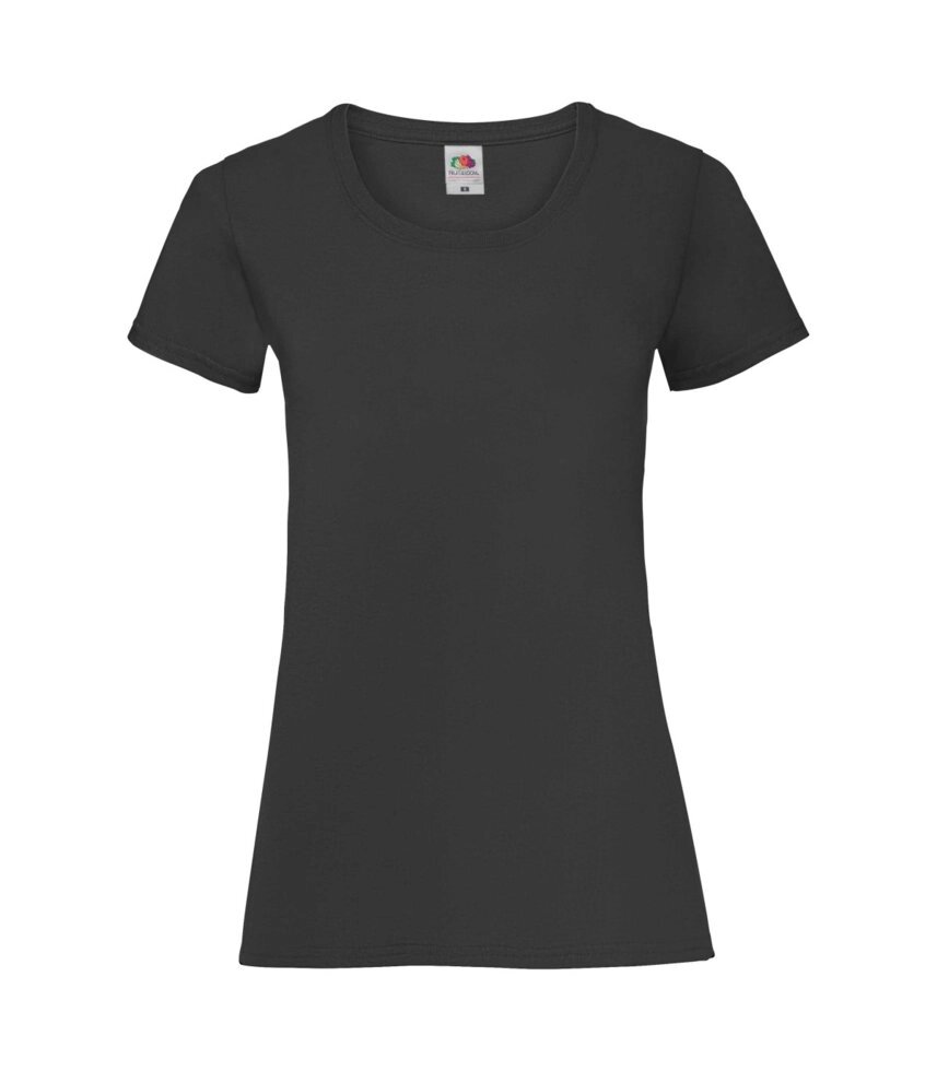 Жіноча футболка хлопок чорна 372-36 від компанії Інтернет-магазин молодіжного одягу "Bagsmen" - фото 1