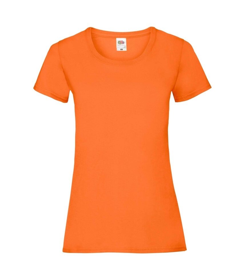 Жіноча футболка хлопок помаранчева 372-44 від компанії Інтернет-магазин молодіжного одягу "Bagsmen" - фото 1