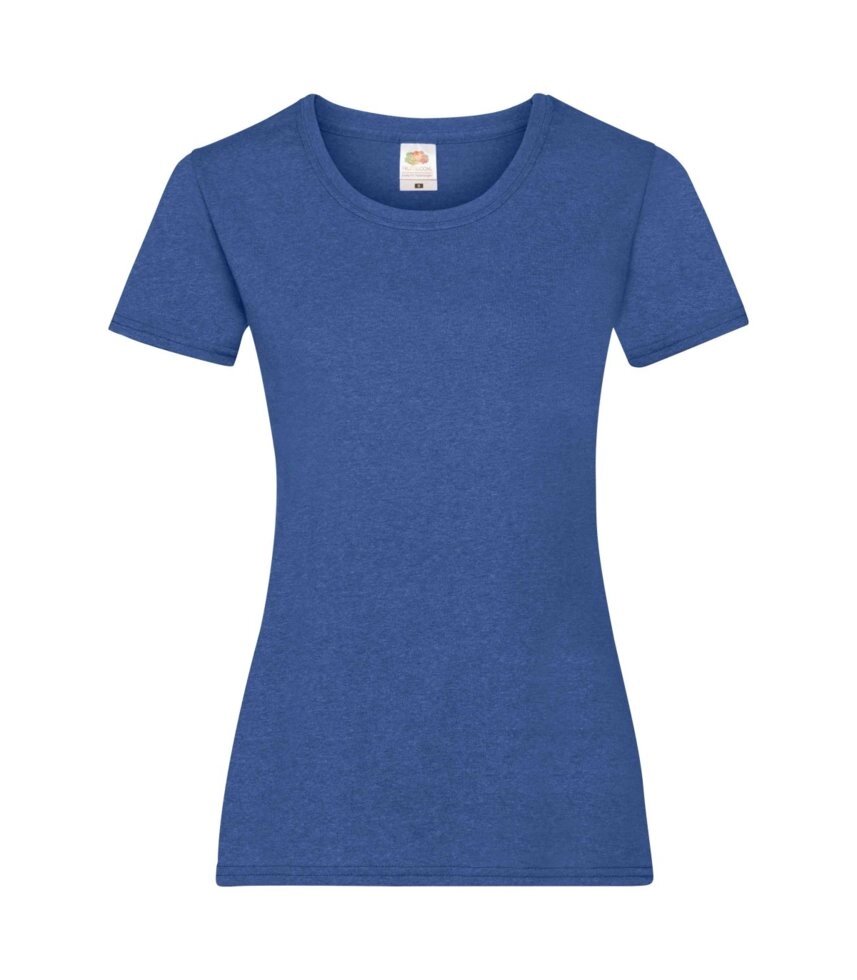 Жіноча футболка хлопок синя меланж 372-R6 від компанії Інтернет-магазин молодіжного одягу "Bagsmen" - фото 1